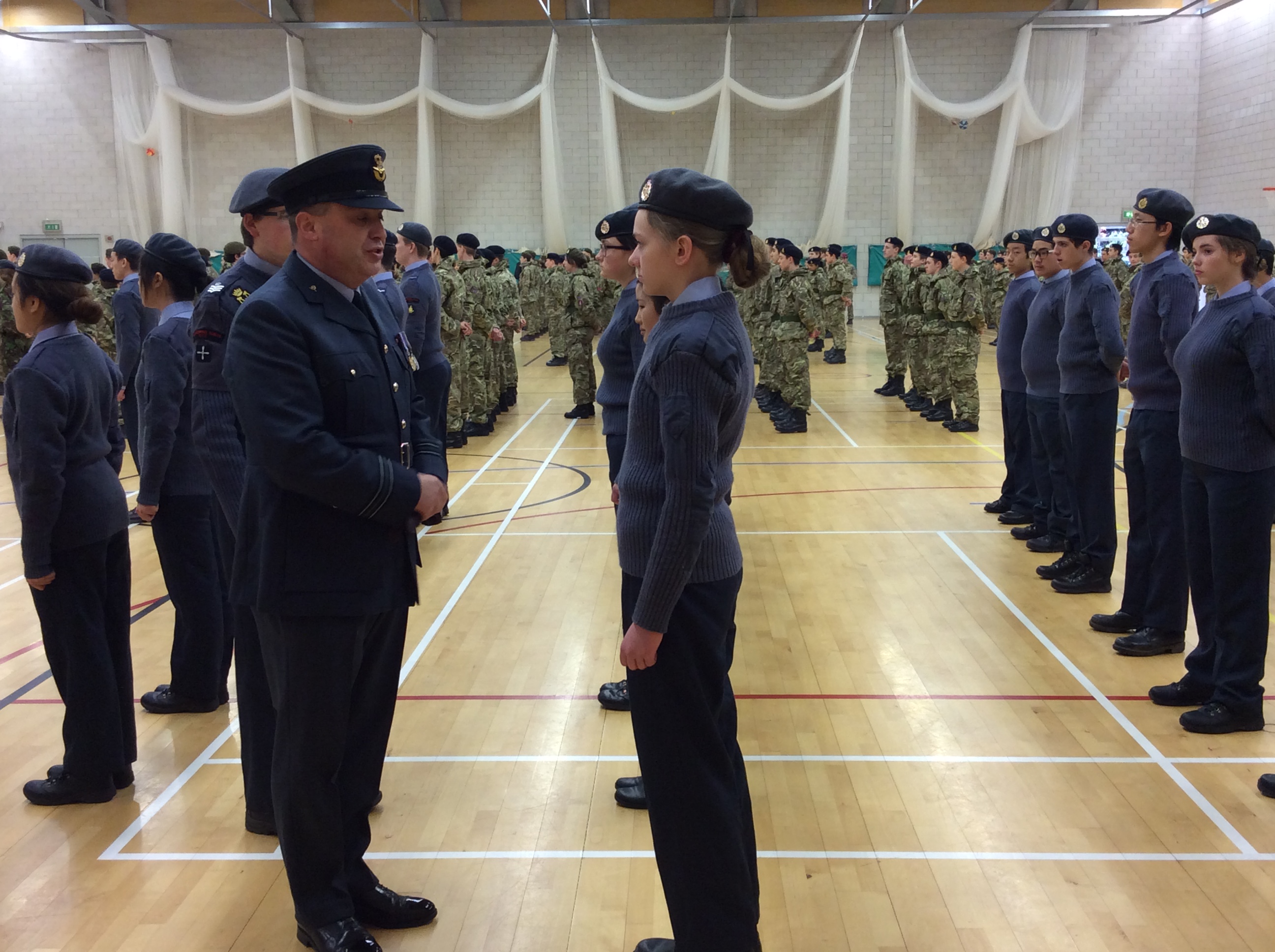 CCF Biennial Inspection with Group Captain Stirrat, 21st March 2016